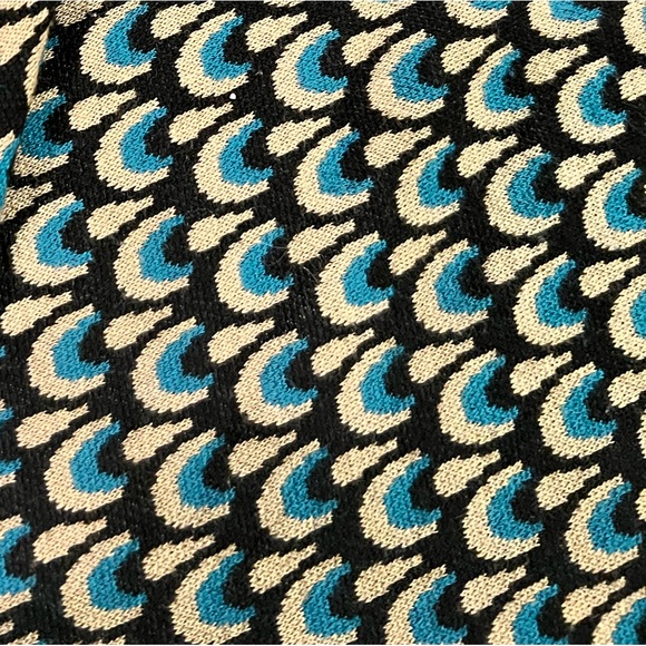 🚫SOLD🚫 Vintage Betsey Johnson Peacock Halter Midi Dress Art Nouveau Style - Picture 3 of 4